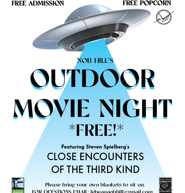 Movie Night in the Park on Sept 8